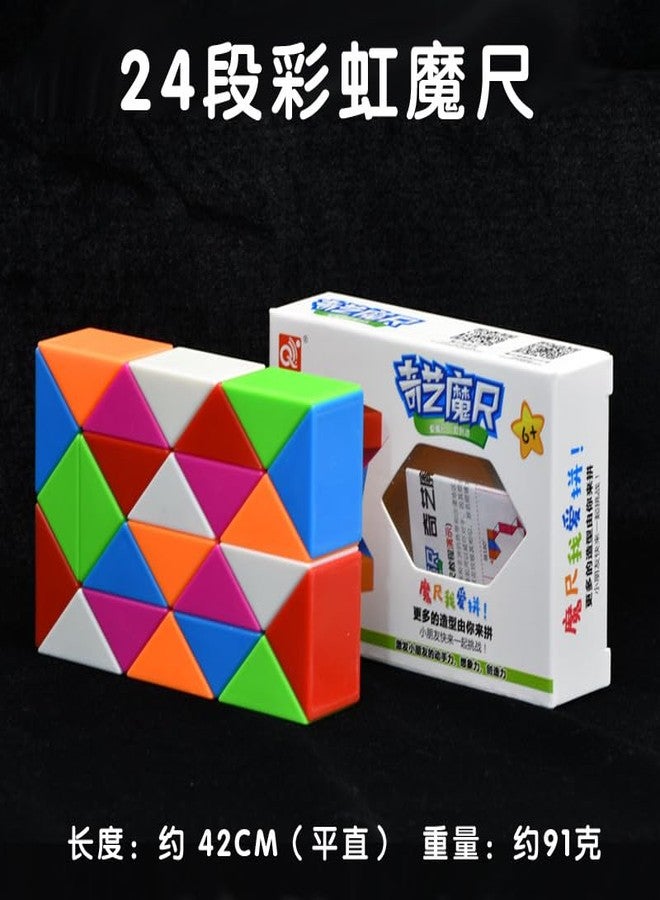 ICW Snake, 72 Blocks, Educational Puzzle Toy for Ages 6+, Multi-Coloured (24 Blocks 2) - Image 3
